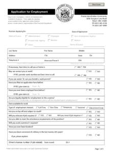 Print Form  Application for Employment Prairie Island Indian Community 5636 Sturgeon Lake Road Welch MN 55089