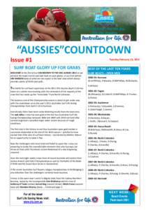 Microsoft Word - Countdown to Aussies Number 1.doc