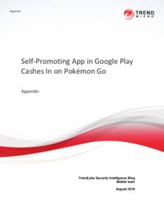 Appendix  Self-Promoting App in Google Play Cashes In on Pokémon Go Appendix