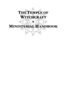 THE TEMPLE OF WITCHCRAFT ✦ MINISTERIAL HANDBOOK
