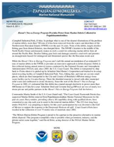 NEWS RELEASE FOR IMMEDIATE RELEASE March 8, 2011 CONTACT Dan Dennison