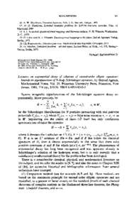 Quantum mechanics / Operator theory / Multivariable calculus / Fourier analysis / Partial differential equations / Eigenfunction / Schrödinger equation / Shmuel Agmon / Derivative / Mathematical analysis / Mathematics / Calculus