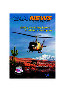 September / OctoberLifting the Safety Record – Ex-Military Helicopters  CAA Performance Review