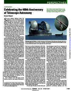 PERSPECTIVES ASTRONOMY Celebrating the 400th Anniversary of Telescope Astronomy