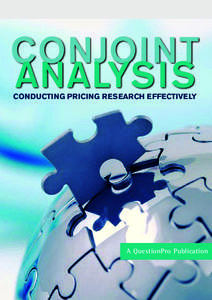 conjoinT analysis ConduCting PriCing researCh effeCtively A QuestionPro Publication