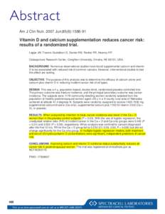 Microsoft Word - 002_ABSTRACT_2007_AJCN_Vitamin D cuts cancer risk.doc