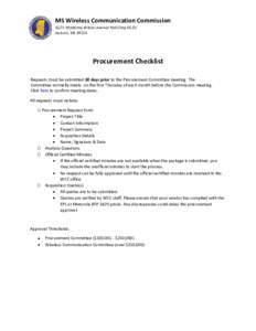 Local Government Procurement Review Form - Word