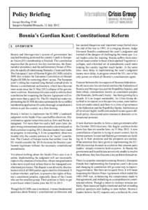 Microsoft Word - B068 Bosnias Gordian Knot Constitutional Reform.doc
