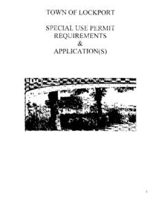 Special Use Permit Requirements/Application