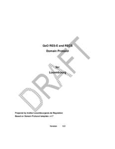 GoO RES-E and RECS Domain Protocol for Luxembourg