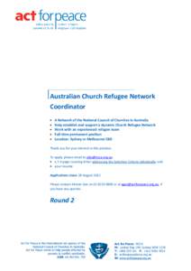 Microsoft Word[removed]Info Pack - Aus Church Ref Network coord Rd 2