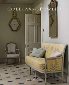 2010 COLLECTION  Curtain and cushion LOUISE LINEN Chair MARLDON CHECK  The timeless appeal of Colefax and Fowler is to the fore this season with