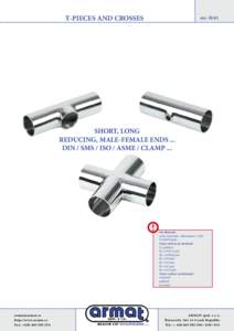 Stainless steel catalogue - ARMAT spol. s r.o.