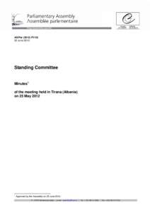 AS/Per[removed]PV[removed]June 2012 Standing Committee  Minutes1