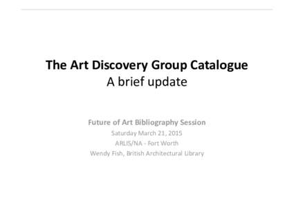 Microsoft PowerPointArt Discovery Group Catalogue_FINAL