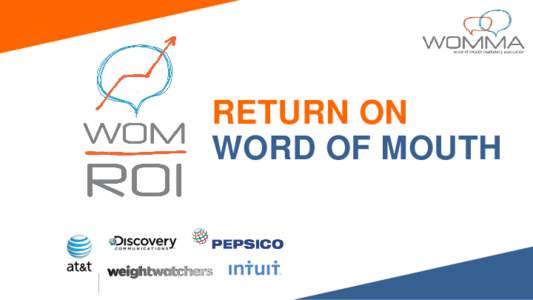 RETURN ON WORD OF MOUTH SPONSORS  PREFACE