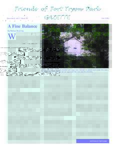 Quarterly Vol.1 Issue #3  Fall 2002 A Fine Balance by Nancy Bruning