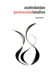 Australasian Pentecostal StudiesIssue)