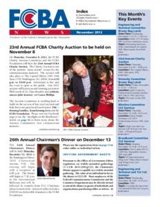 Index  Committee and Chapter Events PAGE 7  FCBA Foundation News PAGE 15