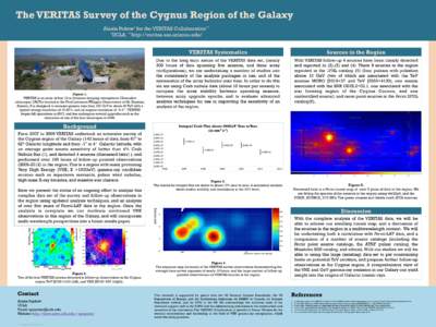 The VERITAS Survey of the Cygnus Region of the Galaxy Alexis Pokow* for the VERITAS Collaboration** *UCLA, **http://veritas.sao.arizona.edu/ Figure 1. VERITAS is an array of four 12 m diameter imaging atmospheric Cherenk