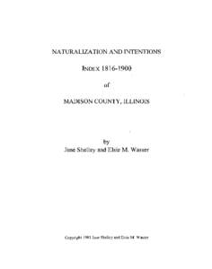 NATURALIZATION AND INTENTIONS INDEXof