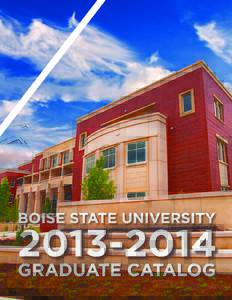 Boise State Graduate Catalog