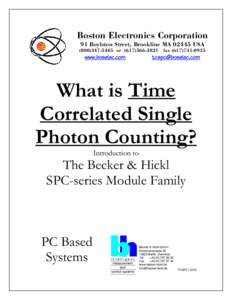 Microsoft Word - B&H What is Time Correlated Single Photon Counting REV 8-08.doc