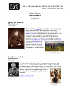 Classics Concerts Heaven and Earth ~*~ Study Guide Overture from William Tell