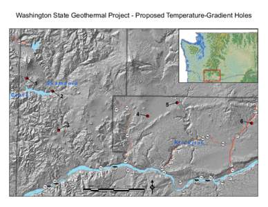 Washington State Geothermal Project - Proposed Temperature-Gradient Holes  Yakima 1 Clark