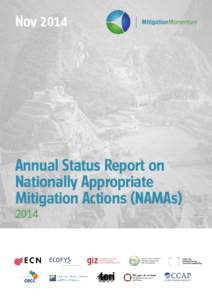 NovAnnual Status Report on Nationally Appropriate Mitigation Actions (NAMAs) 2014