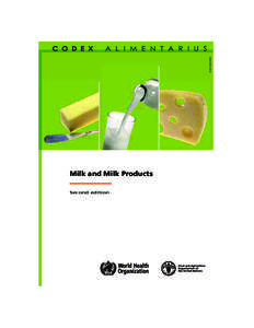 ISSN[removed]Milk and Milk Products Second edition  Milk and Milk Products