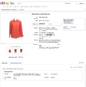 Persimmon Colored Blouse | eBay