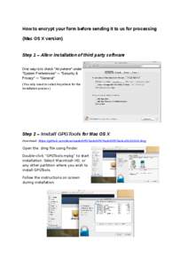 Cryptography / Mac OS X / PGP / Email / GPGTools / Privacy of telecommunications / Keychain / Double-click / Apple Disk Image / Software / Cryptographic software / Computing