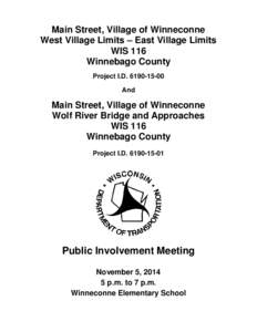 WIS 116, handout - Nov. 5, 2014 PIM