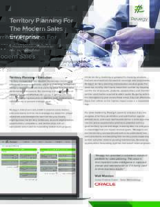 Territory Planning For The Modern Sales Enterprise A Proven Execution Platform for Revenue Optimization