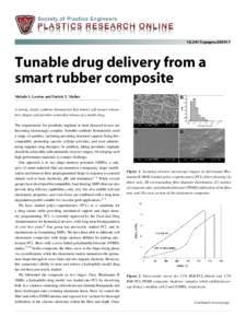 speproTunable drug delivery from a smart rubber composite Melodie I. Lawton and Patrick T. Mather