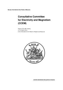 CCEM: Report of the 28th meeting (2013)