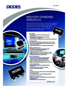 DIO 4500 Standard Analog Flyer (Sep 2014 Final Artwork:51 Page 1  Issue 4 – Oct 2014 INDUSTRY-STANDARD ANALOG ICs