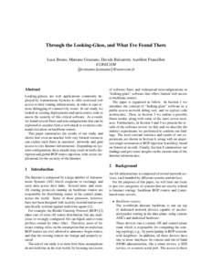 Through the Looking-Glass, and What Eve Found There Luca Bruno, Mariano Graziano, Davide Balzarotti, Aur´elien Francillon EURECOM {firstname.lastname}@eurecom.fr  Abstract