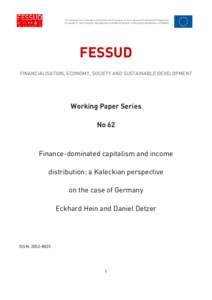Microsoft Word - FESSUD WP Detzer HeinFinancialisation and income distribution - Germany.docx