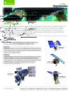 D ATA S H E E T  D ATA P R O D U C T S Satellite Tasking The most effective way to provide customers with a consistently reliable source of satellite imagery is to