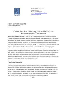 Aqubanc - CharacTell press release