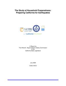 The State of Public Readiness for Earthquakes in