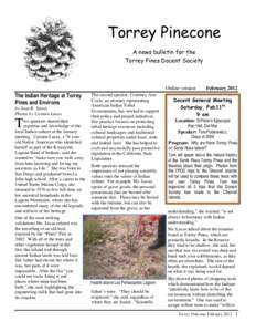 Torrey Pinecone A news bulletin for the Torrey Pines Docent Society Online version