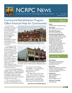 NCRPC NEWS  A publication of the North Central Regional Planning Commission Commercial Rehabilitation Program Offers Financial Help for Communities