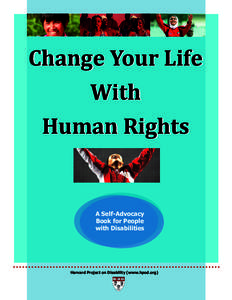 Change Your Life With Human Rights A Self-Advocacy Book for People