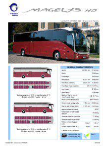 LUXURY COACH HD 12,2m and 12,8m  GENERAL CHARACTERISTICS