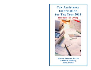 Tax Assistance Information for Tax YearIssued JanInternal Revenue Service
