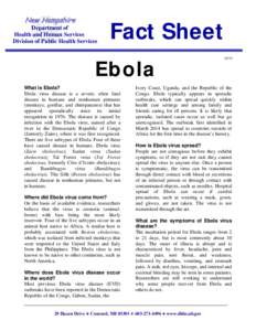 New Hampshire Department of Health and Human Services Division of Public Health Services  Fact Sheet