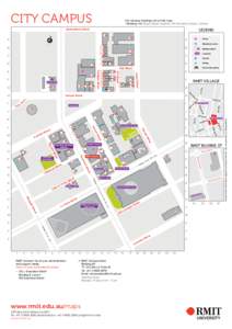CITY CAMPUS  City campus buildings not on this map: » Building 154 (Royal Dental Hospital, 720 Swanston Street, Carlton)  Queensberry Street